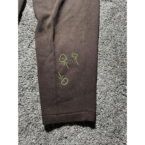 St John Sweater Pants Set Womens Medium Brown Gold Chain Detail Made USA Damaged - Picture 16 of 16
